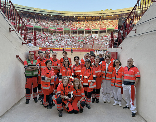 Participación de los socios de SA-URG en el dispositivo sanitario de los encierros de San Fermín 2025